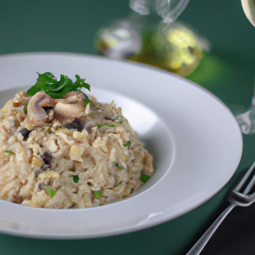 Risotto s hříbky a šalotkou