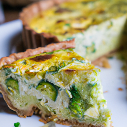 Brokolicová quiche s tofu plátky