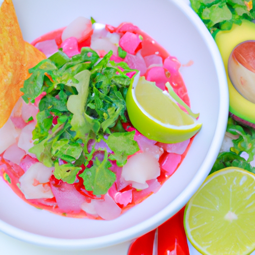 Ceviche z červeného okouna.