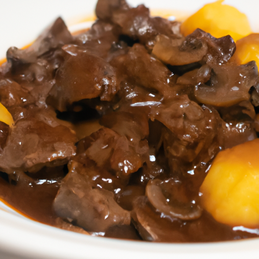 Boeuf bourguignon s knedlíkem.