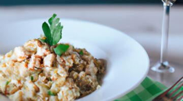 Risotto se žampiony a bílým vínem