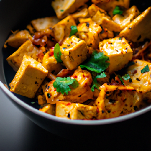 Masala paneer s hráškem.