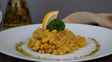 Risotto s vajíčky a šunkou