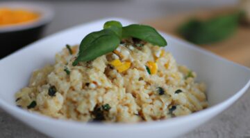 Risotto se špenátem a sýrem