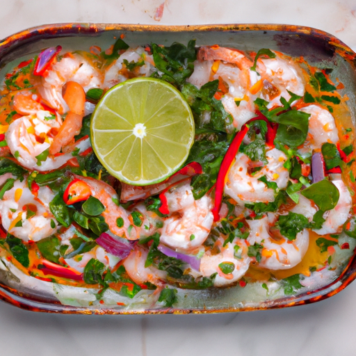 Ceviche de Camarones.