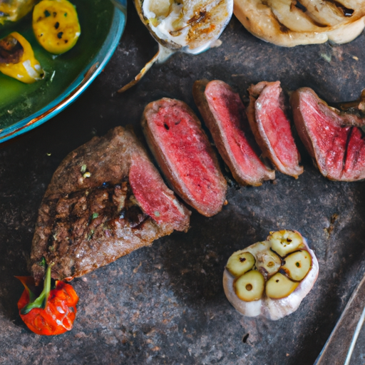 Asado z argentinského grilu s chimichurri