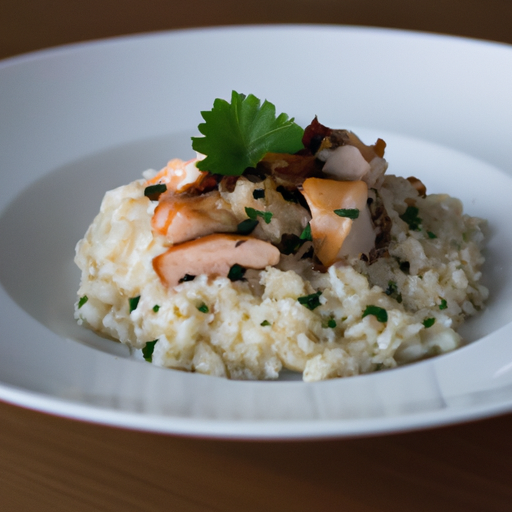 Risotto s houbami a bílým vínem