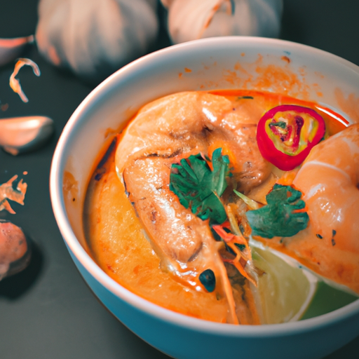 Tom Yum polevka s krevety.