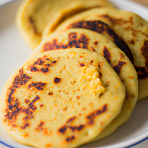 Arepas s ořechovým máslem a medem