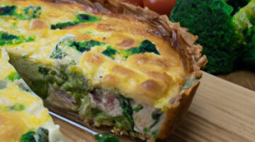 Brokolicová quiche s cheddarem