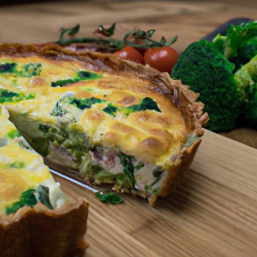 Brokolicová quiche s cheddarem