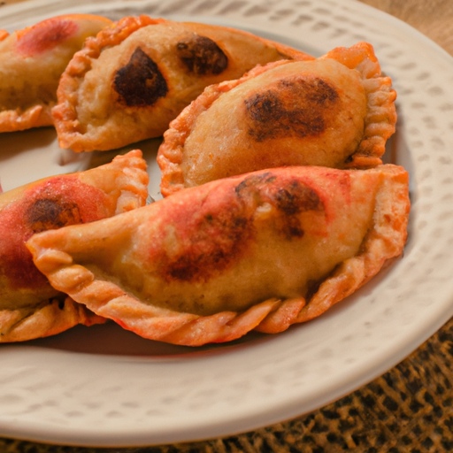 Hovězí empanadas s rajčaty.