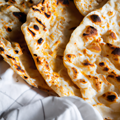 Rajské máslo naan flatbread