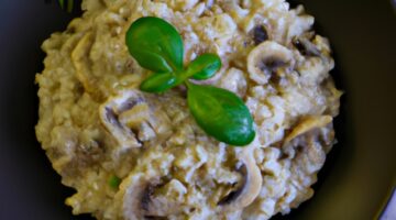 Risotto ai funghi a parmazán