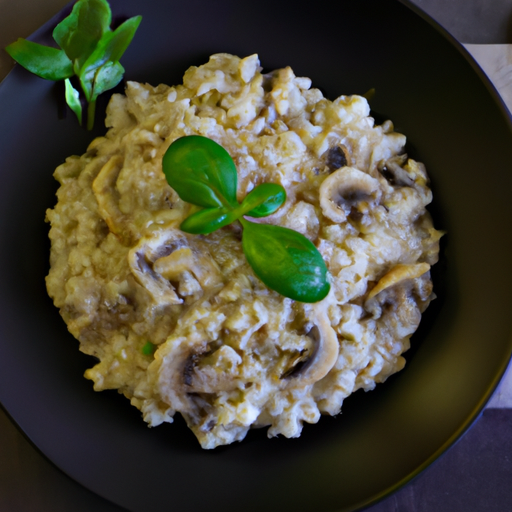 Risotto ai funghi a parmazán