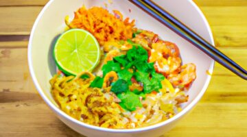 Kuřecí pad thai soup