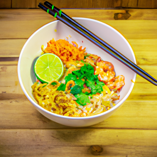 Kuřecí pad thai soup