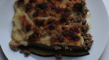 Moussaka s baklazány a masem