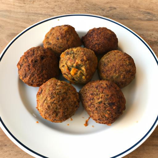 Rozkošné falafel koule na talíři