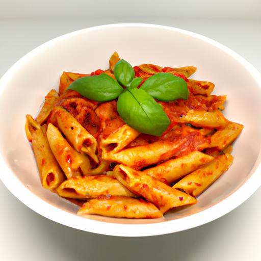 Penne al pomodoro s bazalkou