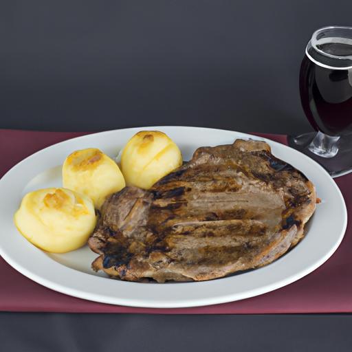 Newyorský steak s bramborami