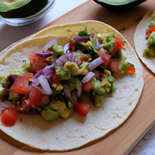 Veganské tacos s avokádovou salsou