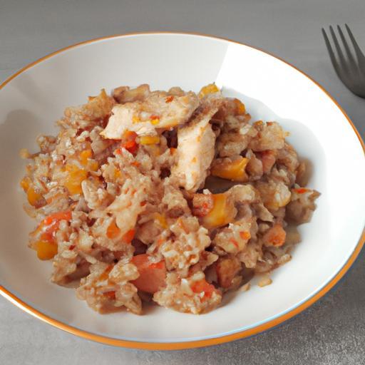 Quinoa s kuřecím šťávou a zeleninou