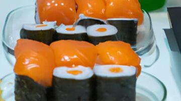 Japonský sushi s lososem