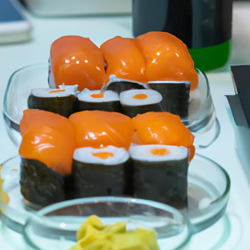 Japonský sushi s lososem