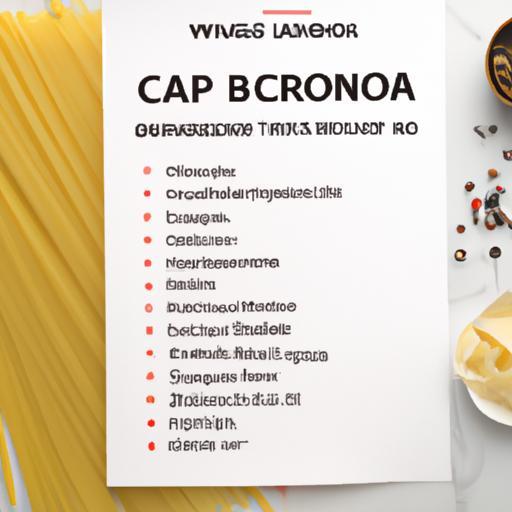 Recept na špagety carbonara