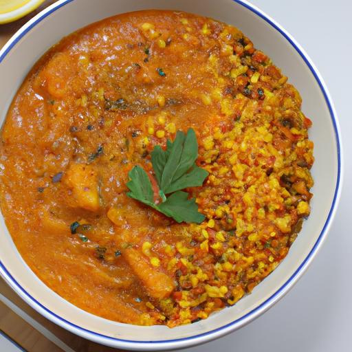 Veganské curry s červenou čočkou