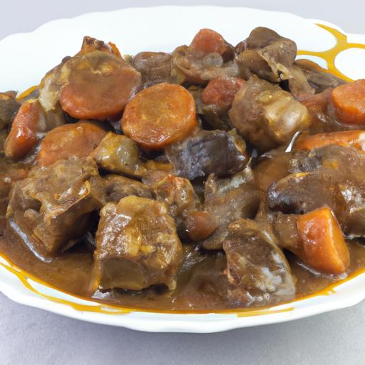 Hovězí Bourguignon v červeném vínu