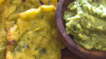 Tostones s guacamole