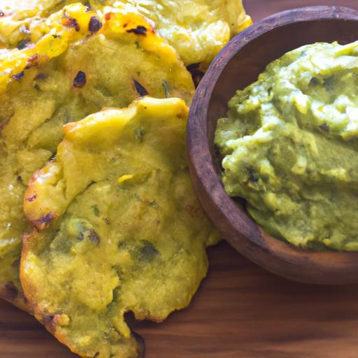 Tostones s guacamole