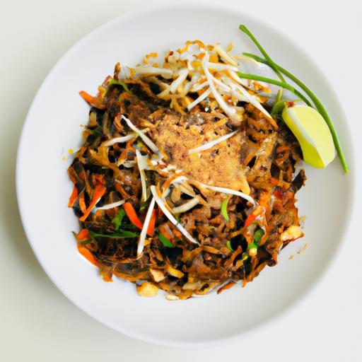 Hovězí pad thai s nudlemi