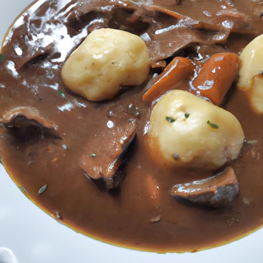 Hovězí bourguignon s knedlíkem