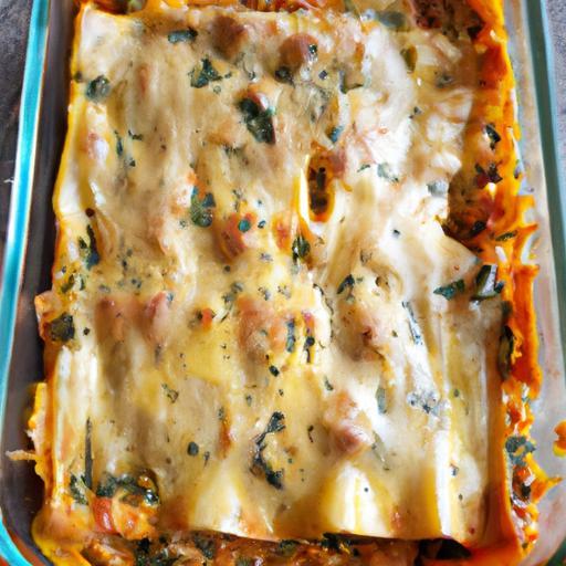 Vegetariánské lasagne se špenátem