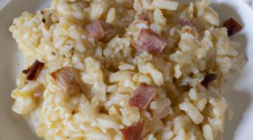 Risotto alla carbonara s pancettou