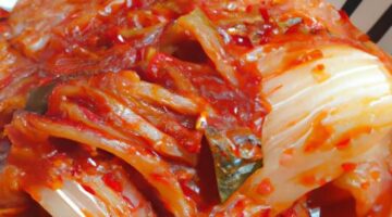 Korejský kimchi zelí s chilli