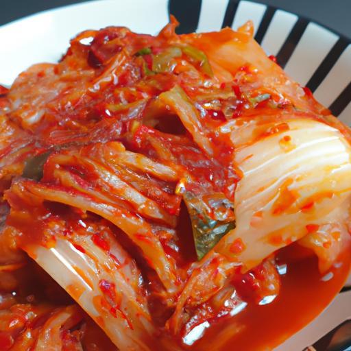 Korejský kimchi zelí s chilli