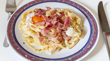 Pasta Carbonara s pancettou a vejci