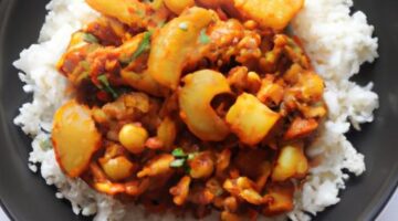 Aloo Gobi masala s rýží