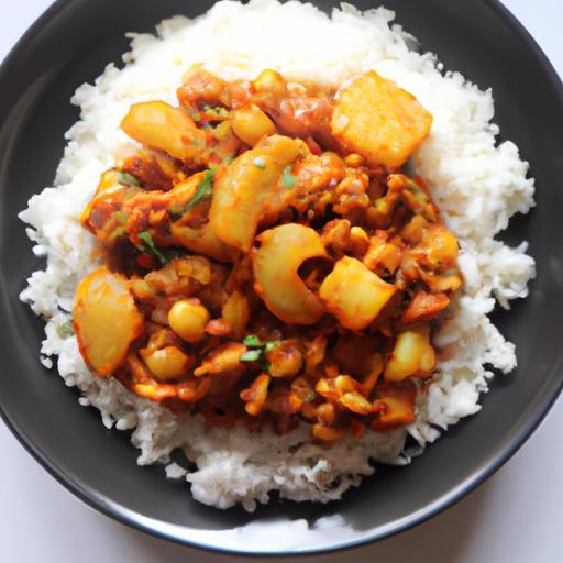 Aloo Gobi masala s rýží