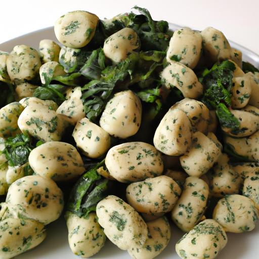 Bramborové gnocchi se špenátem