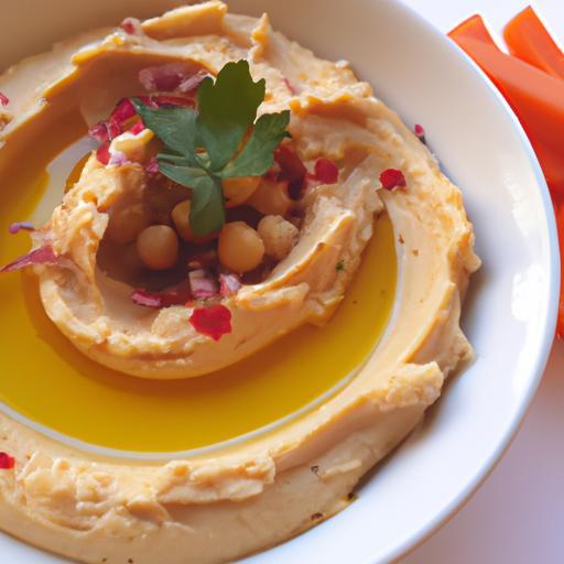 Hummus s libanonskou syrovou zeleninou