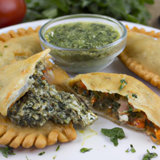 Kuřecí empanadas se salsa verde