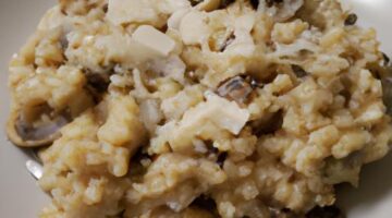 Risotto s hubami a parmazánem