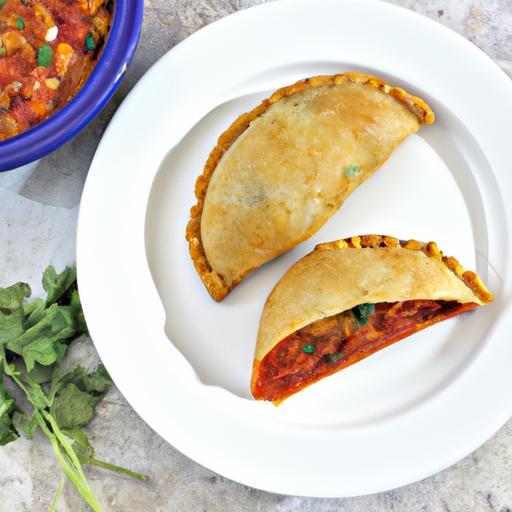 Pikantní kuřecí empanadas salsa