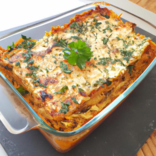 Veganské lasagne s čerstvými bylinkami