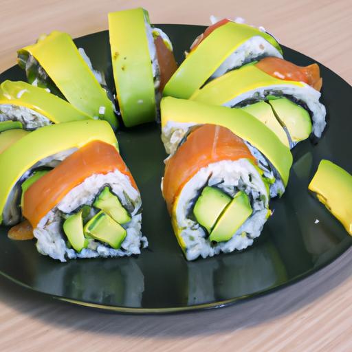 Sushi z lososa avokáda základního